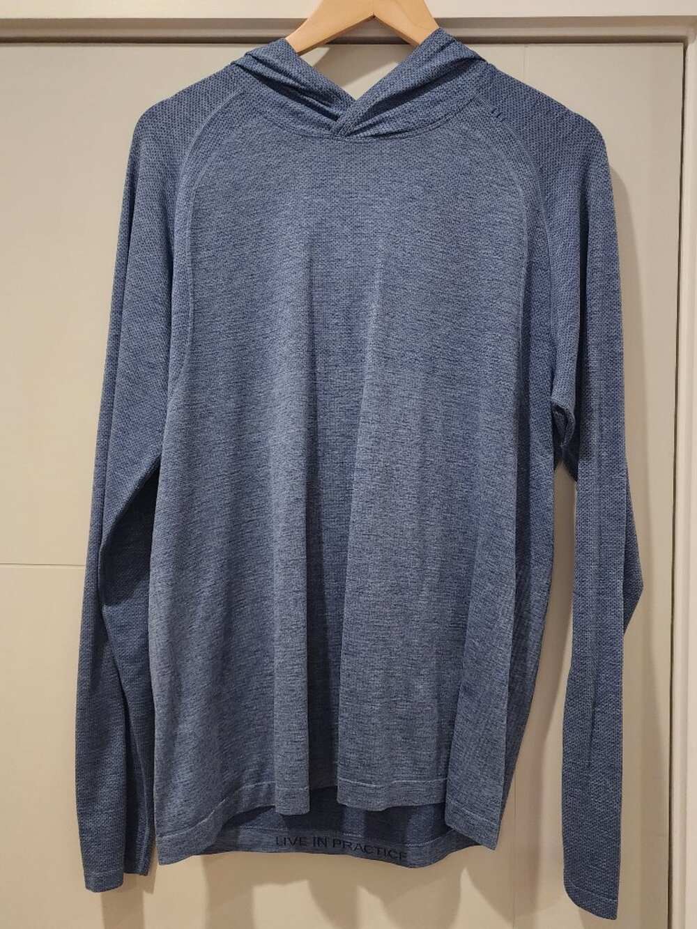 lululemon Metal Vent Tech Hoodie 2.0 Men's M Blue Heather Slim Training Top